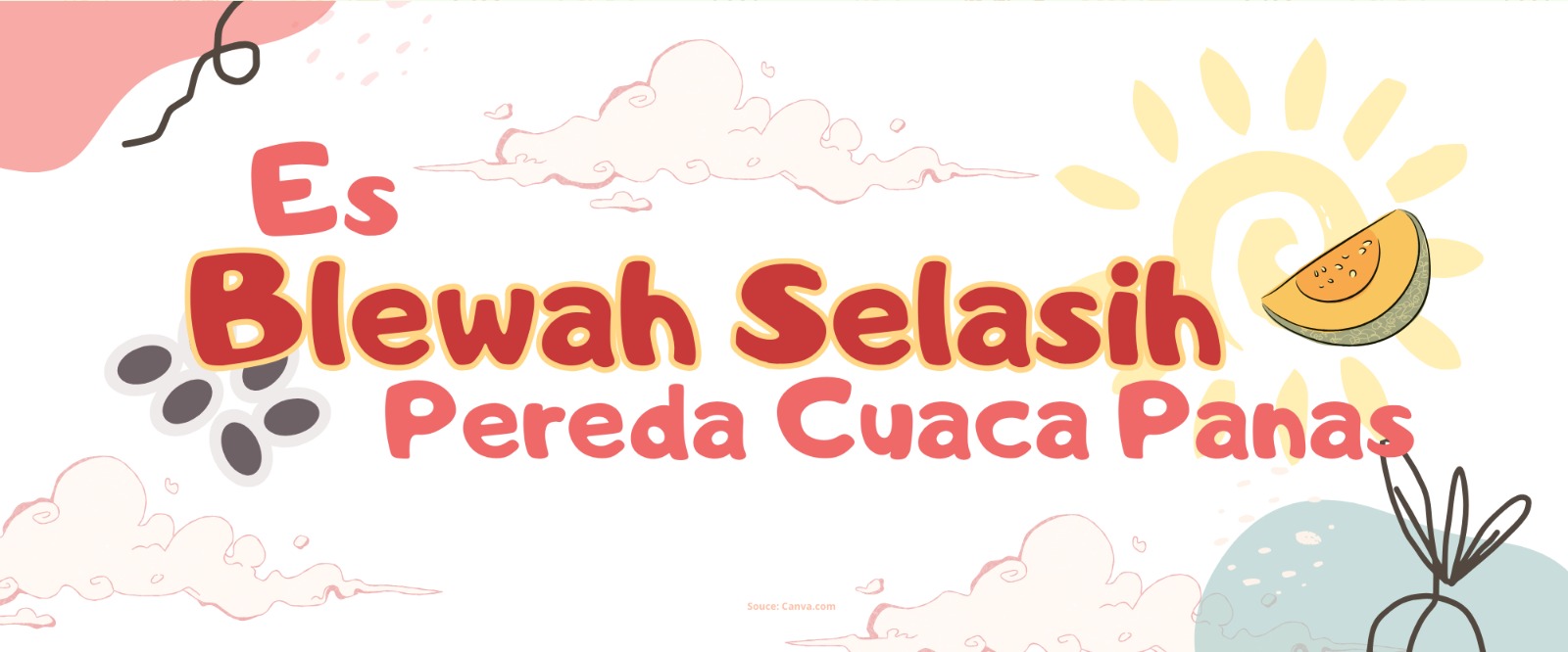 Es Blewah Selasih Pereda Cuaca Panas