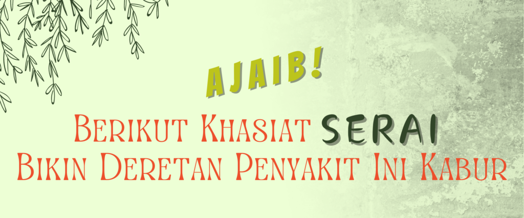 “Ajaib! Berikut Khasiat Serai, Bikin Deretan Penyakit Ini Kabur”